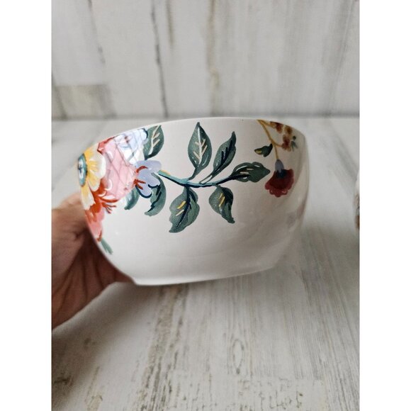 Pier‎ 1 flower bowl cereal spring set - Picture 3 of 11